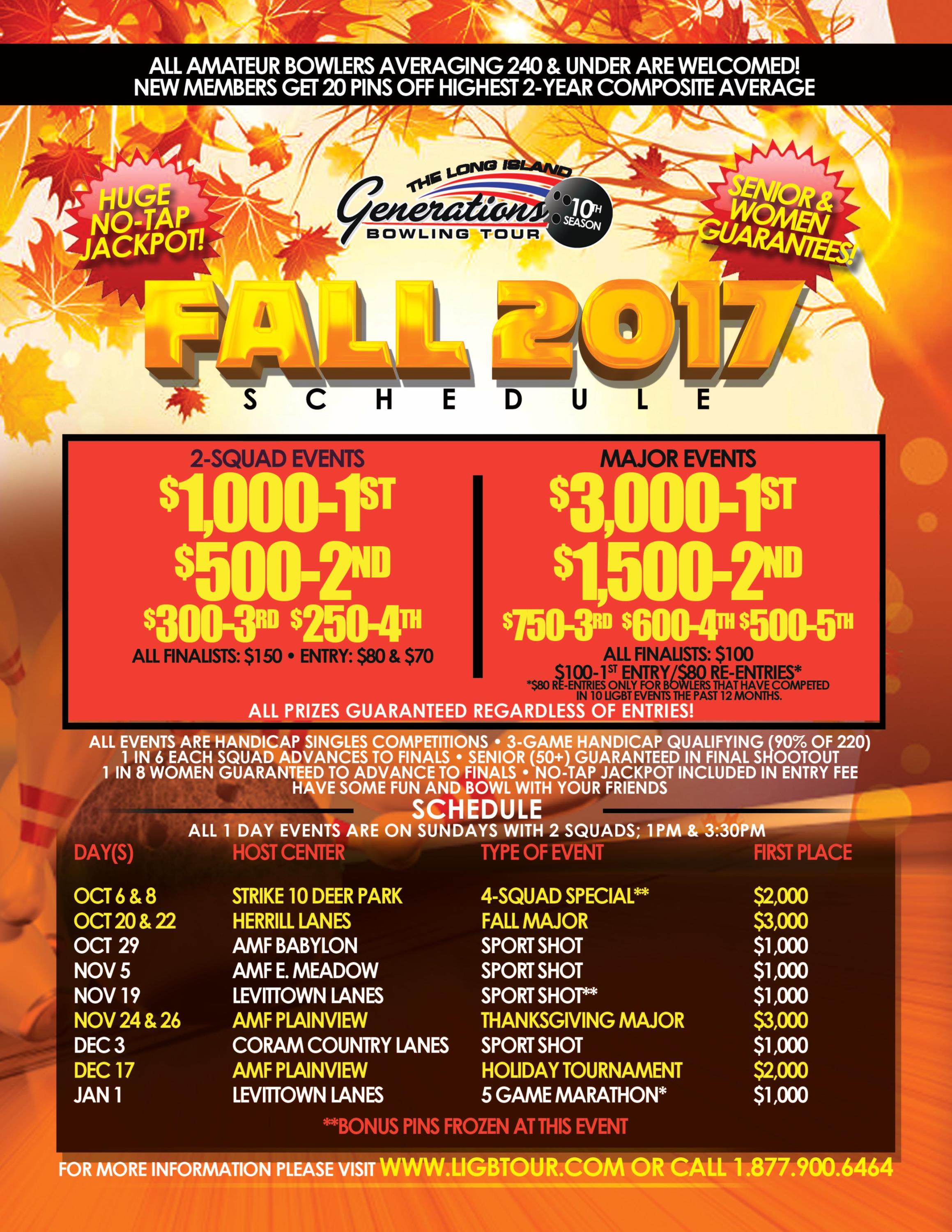 Handicap Bowling tournament Long Island